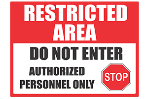 RESTRICTED AREA 8