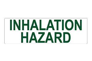 INHALATION HAZARD - 4" LETTERS