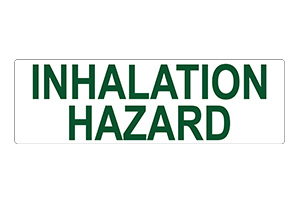 INHALATION HAZARD - 2" LETTERS (STACKED)