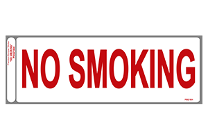 NO SMOKING 5"x15"