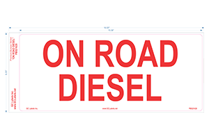 ON ROAD DIESEL 6"x15"