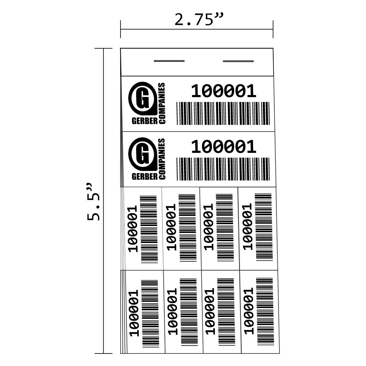 55#1 | 10 Labels per page