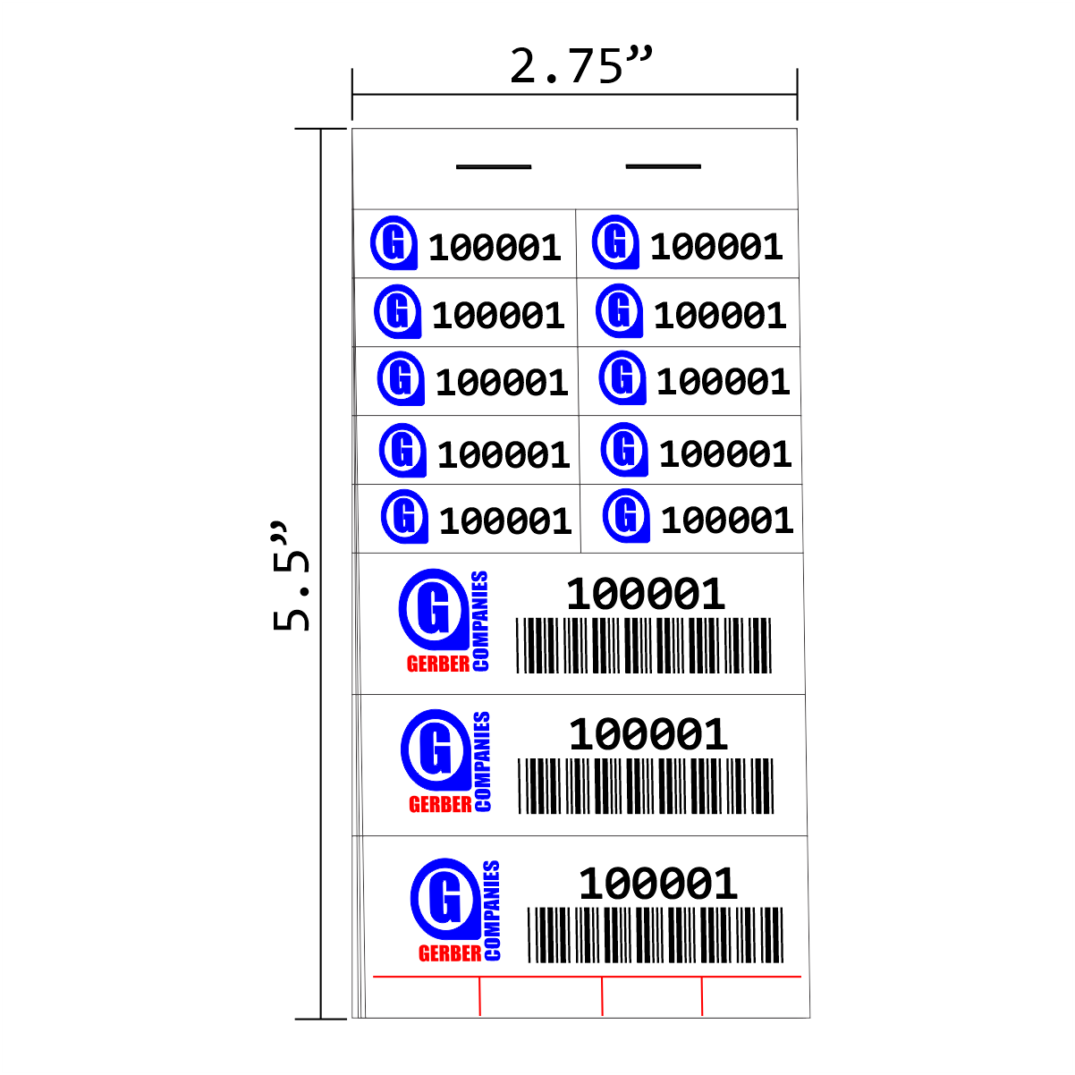 55#2 | 13 Labels per page