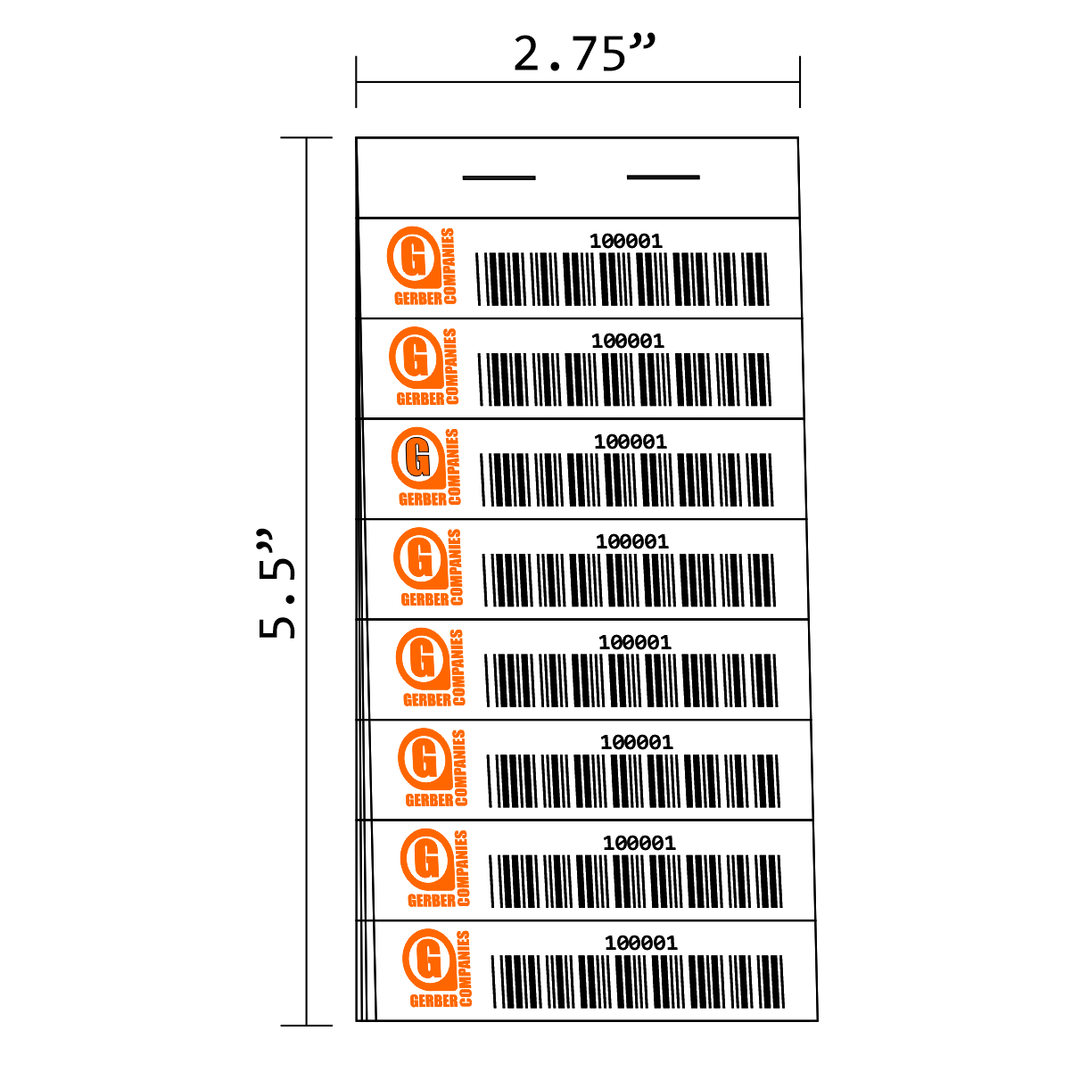 55#6 | 8 Labels per page