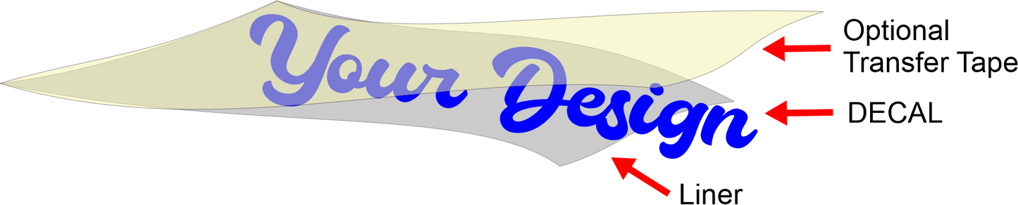 RECTANGLE CUT VINYL DECALS