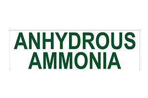 ANHYDROUS AMMONIA - 2" LETTERS (STACKED)