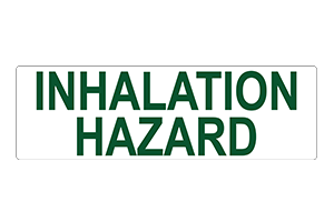 INHALATION HAZARD  - 4" LETTERS