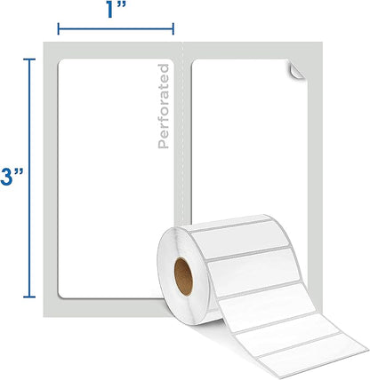 1"x3" Barcode Roll Labels