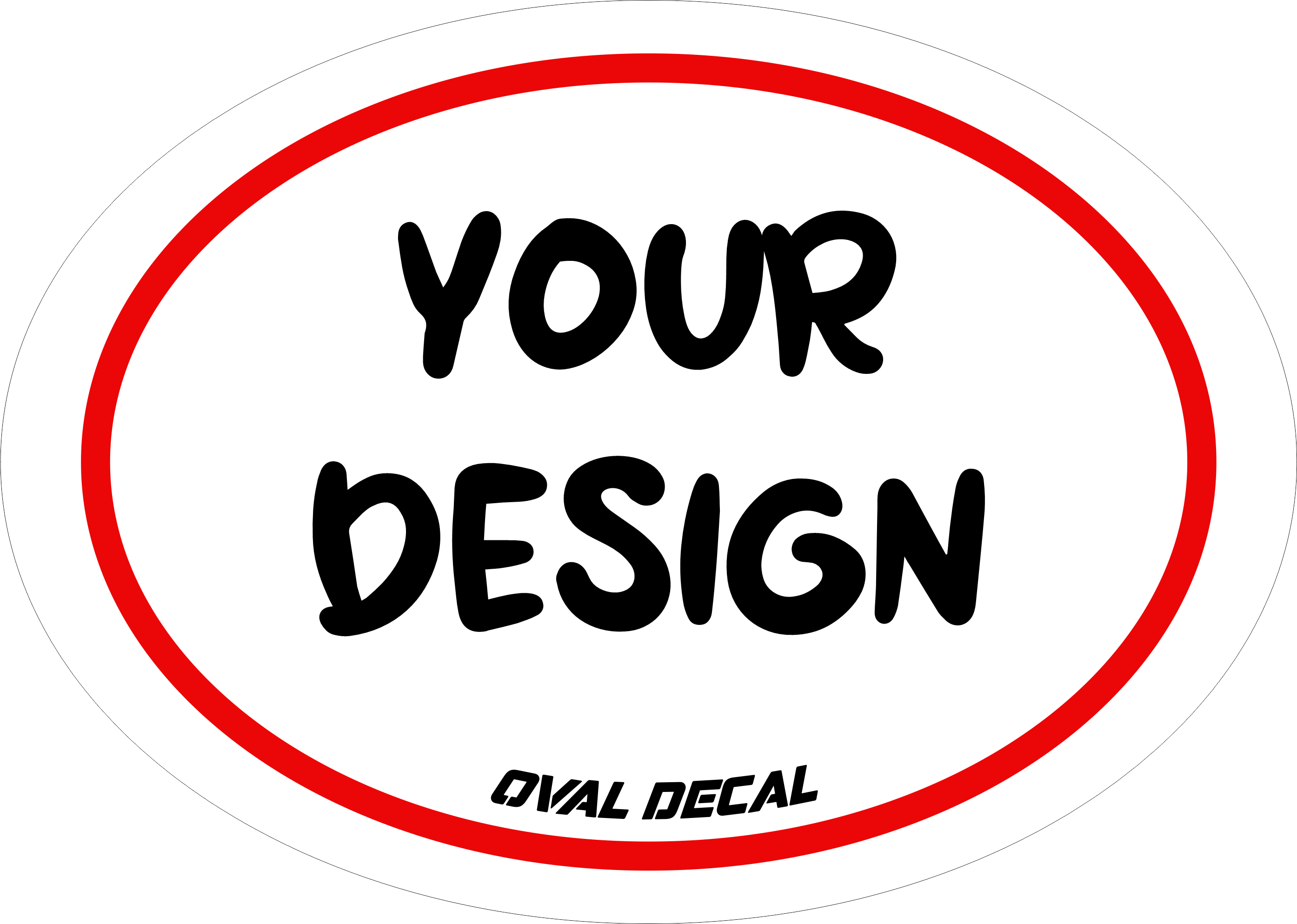 Oval Rocker Decals OVAL DECALS – Gerber Companies
